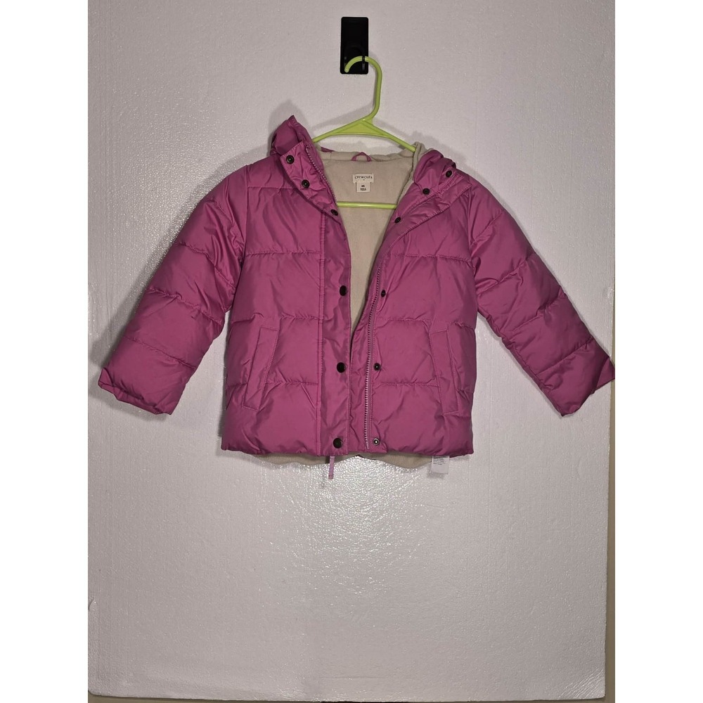 🧥✨ Crewcuts Little Girls Puffer Jacket Pink Cozy Classic | XS‎